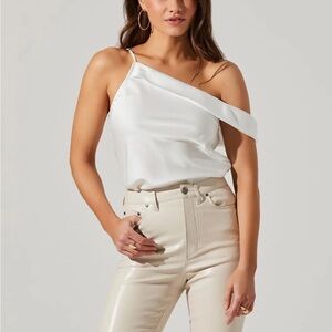 ASTR The Label Shion Satin Top